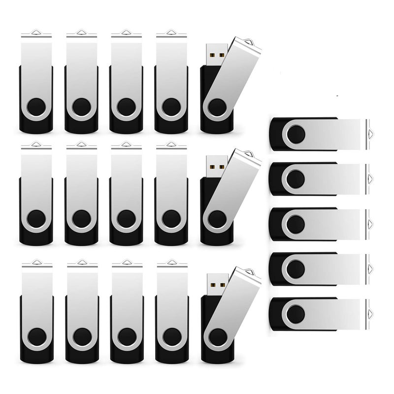 Maspen 20 Pack 16GB USB Flash Drive 2.0 Bulk USB Thumb Drives Memory Stick Jump Drive Zip Drives (16GB, 20 Pack) - Image 1